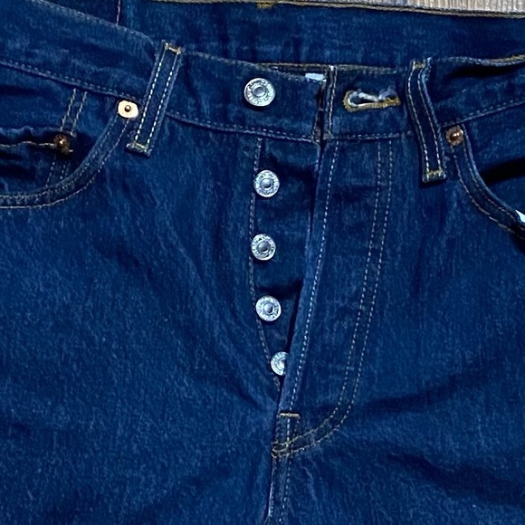 Levi’s 501 XX Jean Shorts Waist 32 Cutoffs Blue Denim - Picture 11 of 15